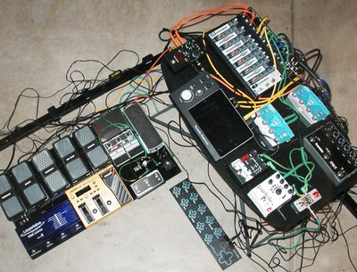 This is the new pedal-based rig I have been gigging with since October or 2015