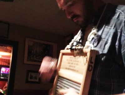 Bob Macon on the washboard Logger's Daughter