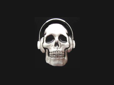 DeafboyOne Skull n Phones (Belt Buckle)