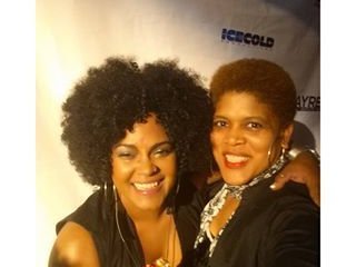 selfie with Saxtress Pamela Williams after the show
