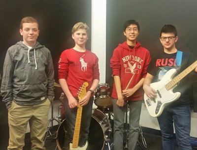 Fuse Rehearsing in the studio
