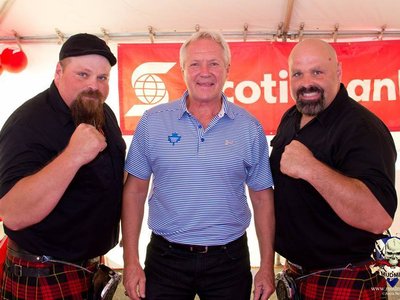 Leaf great Darryl Sittler & The Campbell Brothers photo by Anita Bell