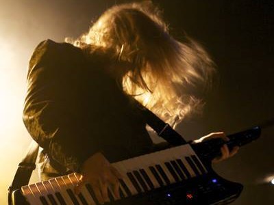 Our metal maestro Robert show off his keytar skills while supporting Kamelot in Brisbane, June 2013
