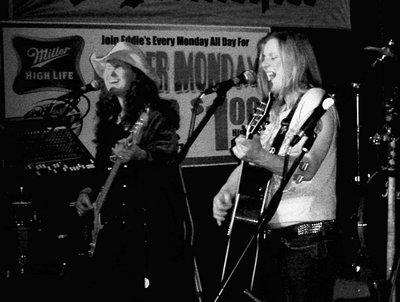 Brooke and Wendy - belting out some old harmony rock !