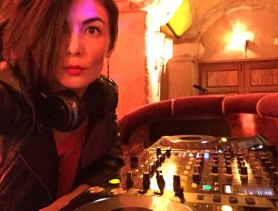 DJ Teemaree on set for How To Get Away With Murder