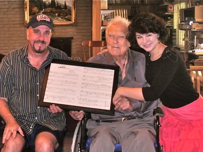Rich with Uan Rasey, on his 90th Birthday & Daughter Brooke