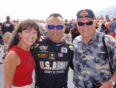 After singing National Anthem @ NHRA Nationals w/racer Tony Schumaker "the Sarge"  my husband.