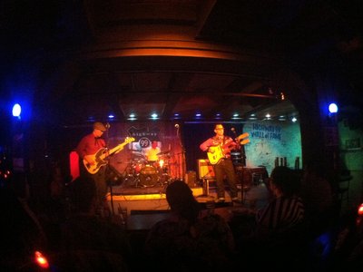 Fish Eye Lens at The Hwy 99 Blues Club in Seattle Wa Danelectro Doubleneck Guitar