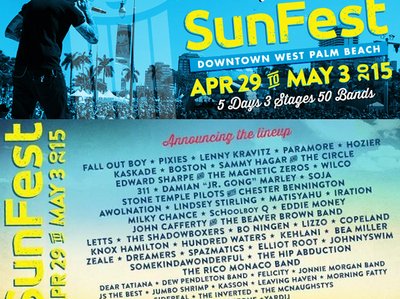 SunFest 2015 w/Rico Monaco Band - Opening for Sammy Hagar & The Circle