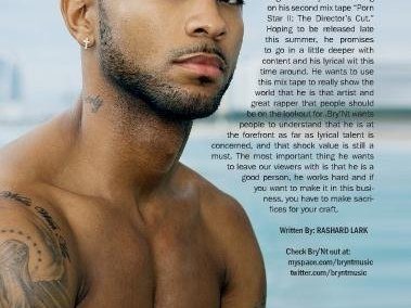 Bry'Nt in Kontrol Magazine. (Photo: ECStylez Unlimited Styling: Julian Lark Hair: Brittaney Little)
