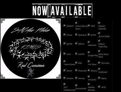 Real Conoisseur "SACrifice Makes KINGS" available on Spotify, iTunes, Amazon.com, Google Play, +more