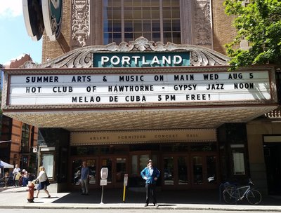 We played a show outside the Schnitz, as part of Portland'5's Noontime Concert Showcase