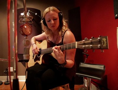 Tracking "All Bets on the Table" at F5 Soundhouse - photo by Mike Thole