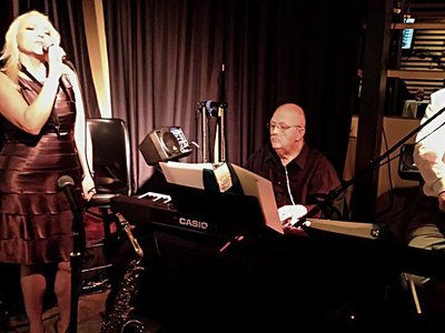 Suzanne Grzanna singing at The Packing House - Ray Tabs on Piano and Hal Miller on Bass