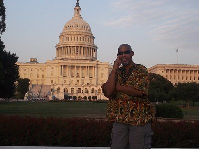 George V Johnson Jr at the US Capitol, Washington DC