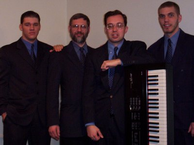 Nathaniel Wilson, Lead; Richard Smith, Baritone; Jason Gear, Tenor, Piano, Arranger; Ben Gear, Bass