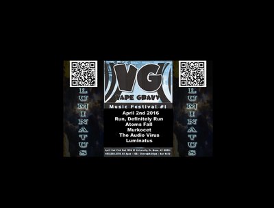 Luminatus performs at the very first Vape Gravy Fest April 2, 2016 all ages, tickets $12.00