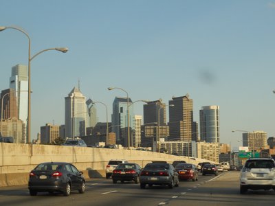 Skyline as seen from car - en route to Center City Philadelphia, PA