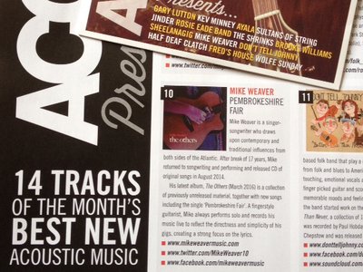 Acoustic Magazine Cover CD, May 2016