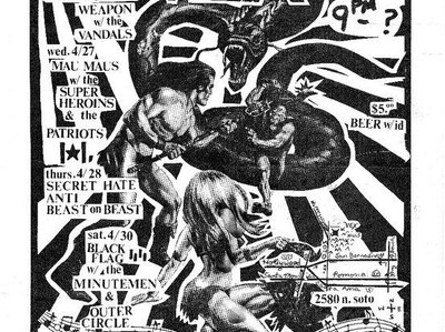 ANTI - 1980's flyer at the VEX