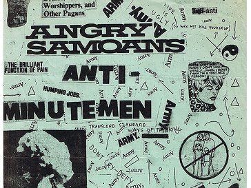 ANTI - with the ANGRY SAMOANS oh and the MINUTEMENT at GODZILLAS 1980's