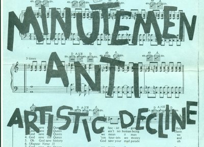 ANTI with the MINUTEMEN and ARTISTIC DECLINE and the ASCENDENTS