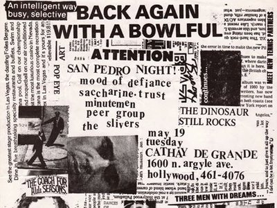ANTI - 1981 San Pedro Night with Mood of Defiance, Sacharine Trust, Minutemen at the Cathay Degrande