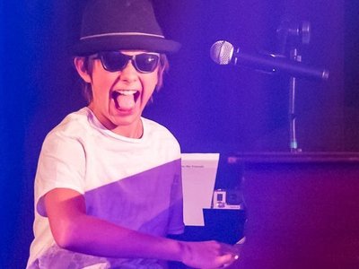 Doing my thing on the keys