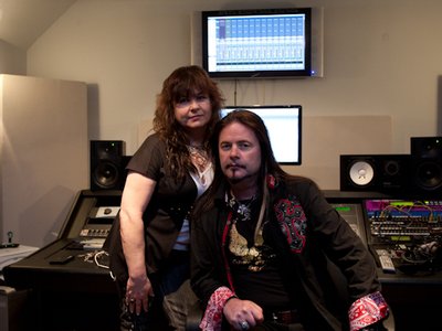Lisa LaRue and John Payne at Devgel Studios (photo by Sean Burr)