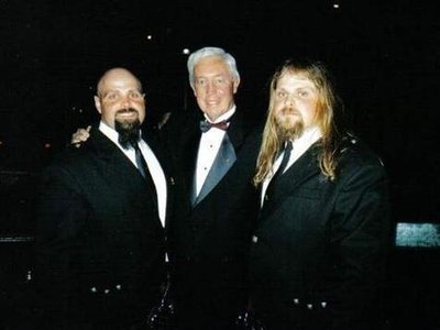 Campbell Brothers/Mudpipers with NHl great Jean beauliveau