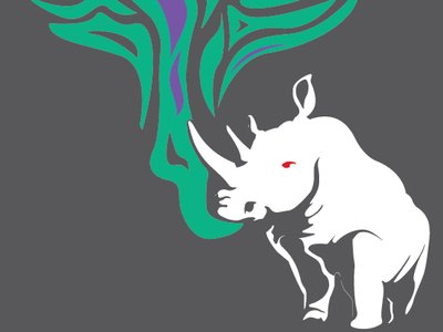 Albino Rhino photo