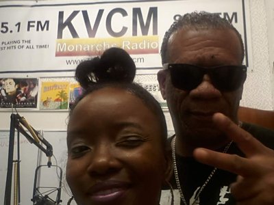 Just finished doing a interview, and featuring my music on My My's radio show KVCM!
