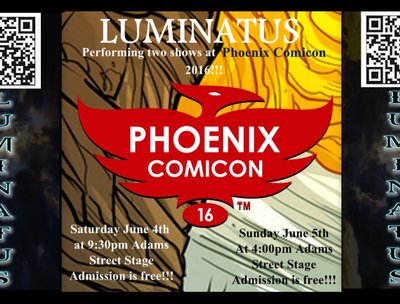 Doing two shows at The Phoenix Comicon 2016