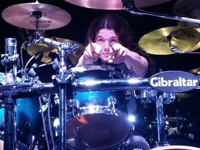 Mike at Primal Fear/Rhapsody show. Photo by Casey Stover.