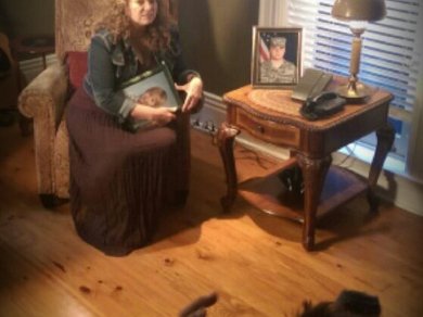Working on the video set for "A Son With A Gun" in my living room.
