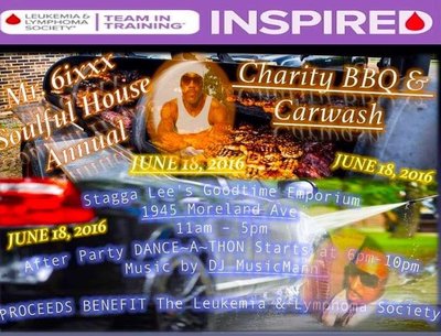 Mr. 6ixxx 1st Annual Charity BBQ CARWASH benefiting The Leukemia & Lymphoma Society