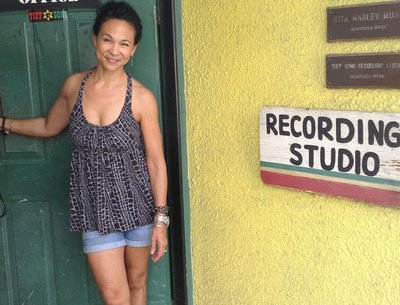 Gia Yee at Tuff Gong Studio in Jamaica