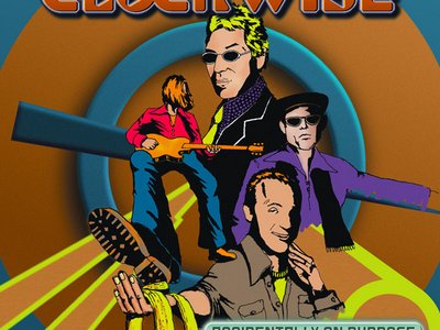 The front cover for Clockwise's 2001 debut album Accidentally On Purpose.
