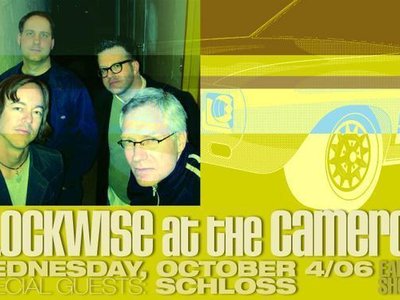 A poster for Clockwise's gig at The Cameron on Wednesday, October 4th 2006.