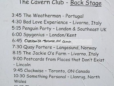 Bands performing at the The Cavern Club Back Stage of the IPO Liverpool Festival 2010 on May 26th 20