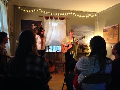 Performing at Lost Moth Concert Series in Egg Harbor, WI, 5/28/16