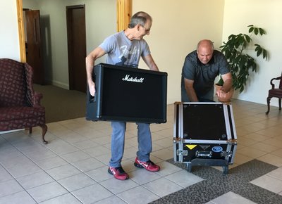 Mike Snow and pastor Jeff Hamm
