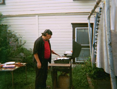 Enjoying a cookout