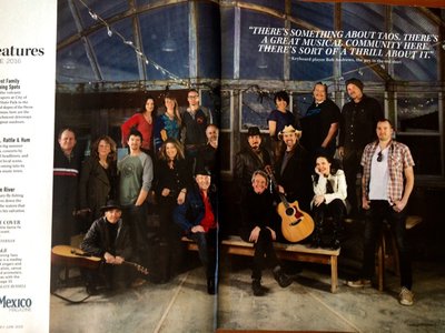 in Featured Taos musicians in New Mexico Magazine, June, 2016