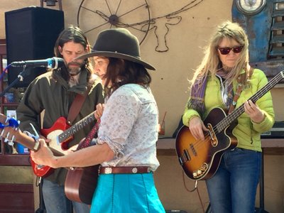 at The Cowgirl, Santa Fe, backed by The Saltlicks, 4/16