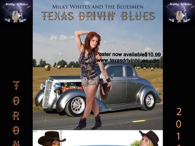 POSTER OF TEXAS DRIVIN' BLUES ALBUM COVER!