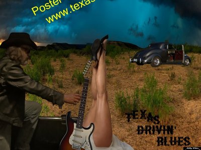 DESERT LEGS FOUND ON TEXAS DRIVIN' BLUES POSTER!