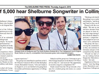 Shelburne Free Press follow up for L&O