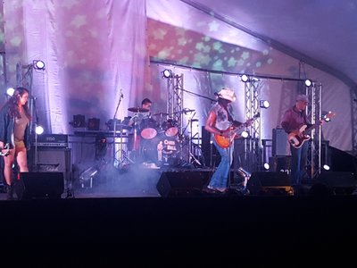 Chris Bell Band Headline Arts Fest with special guest background vocals Makayla Clemens