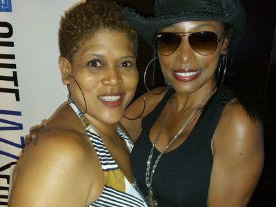 with Karyn White after the Club Nouveau show at Suite Lounge 